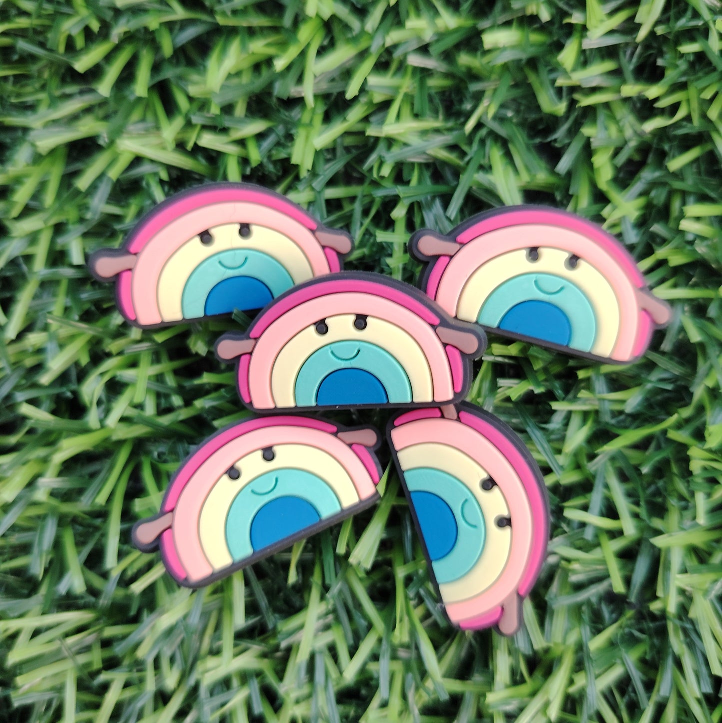 Cute Rainbow Croc Charm
