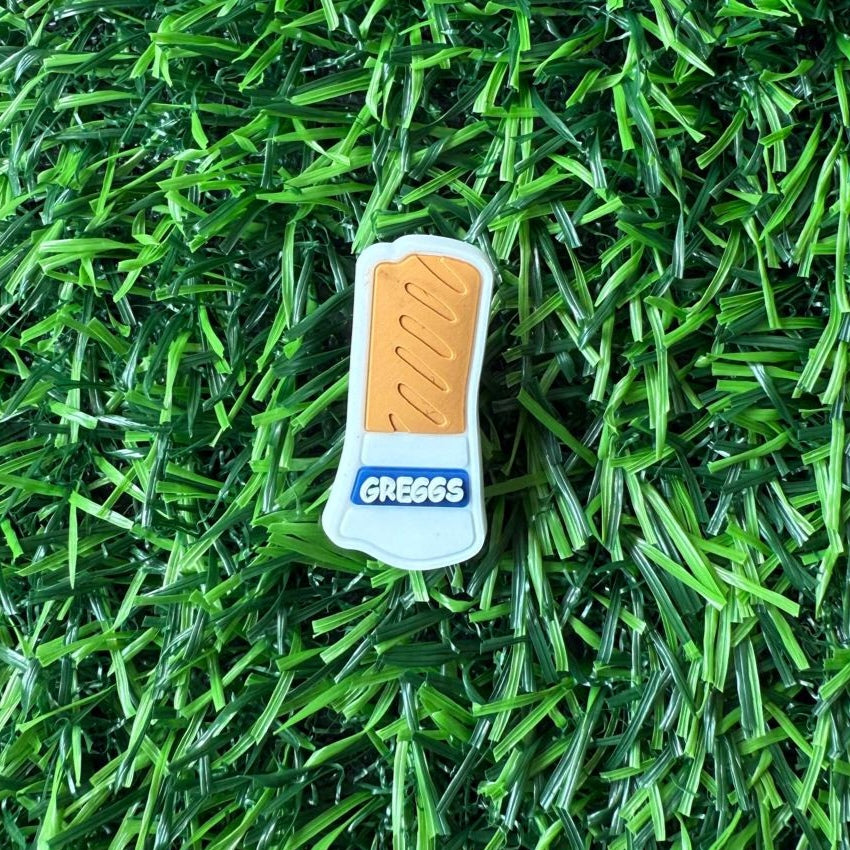 Greggs Sausage Roll Croc Charm