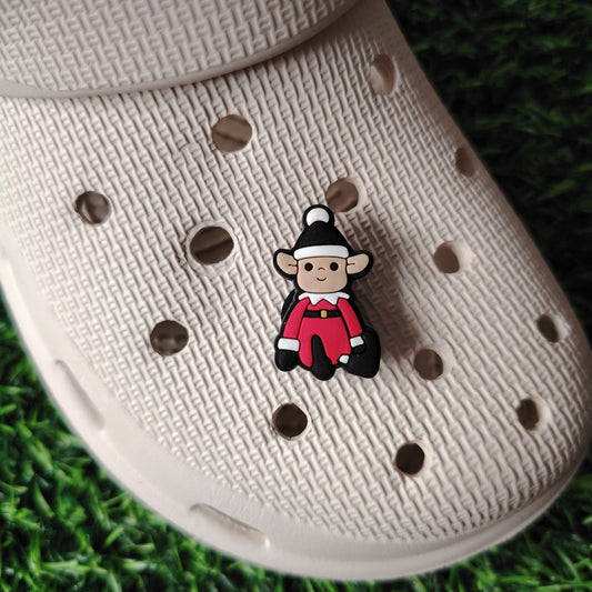 Cute Christmas Elf Croc Charm