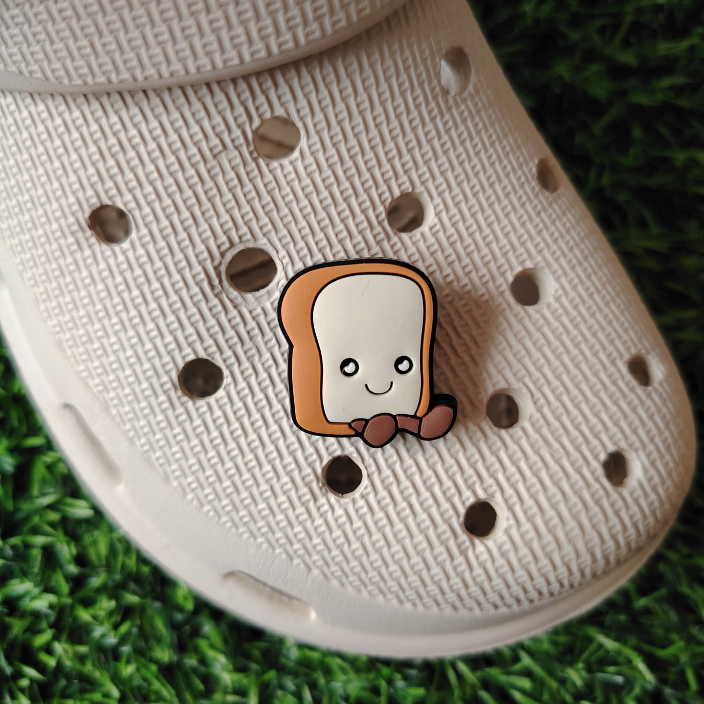 Cute Toast Croc Charm
