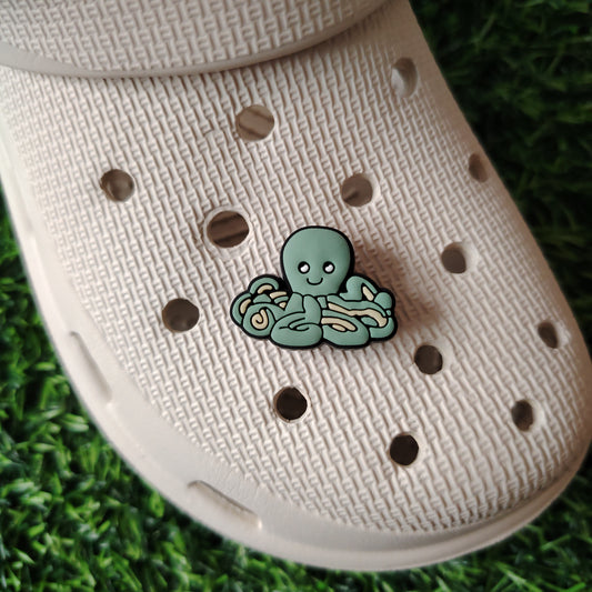 Cute Green Octopus Croc Charm