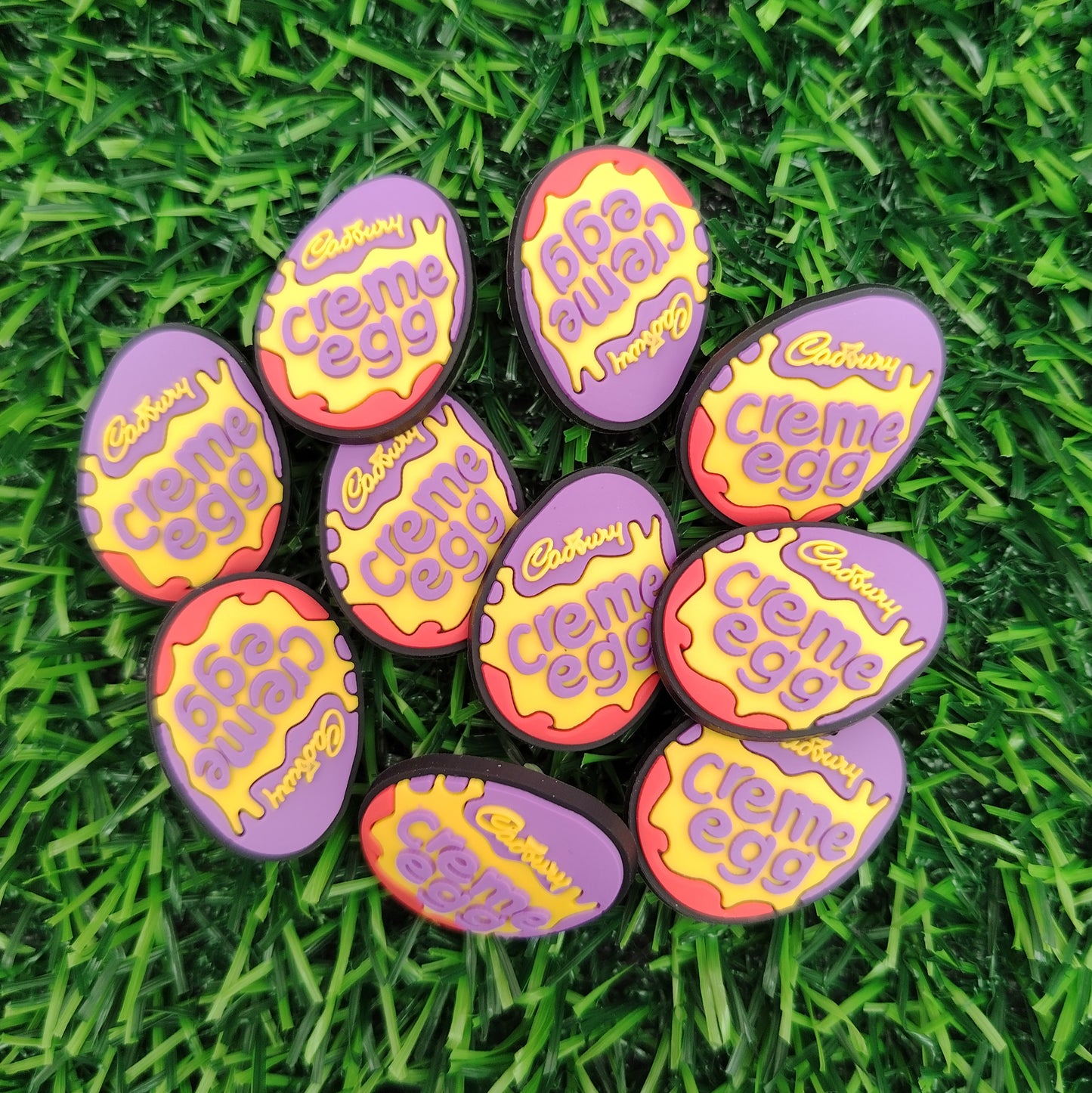 Creme egg Croc Charm