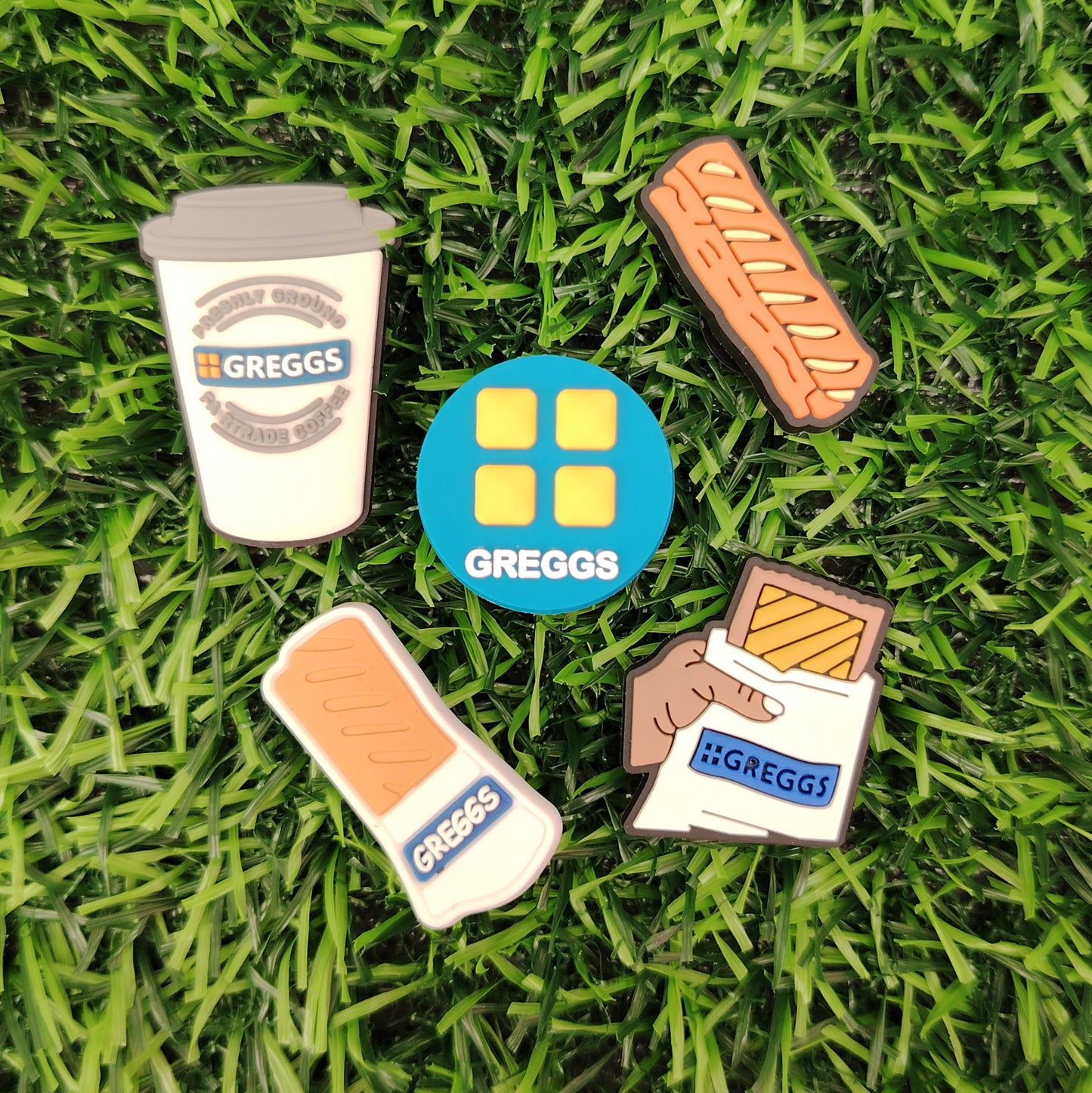 Greggs Sausage Roll Croc Charm