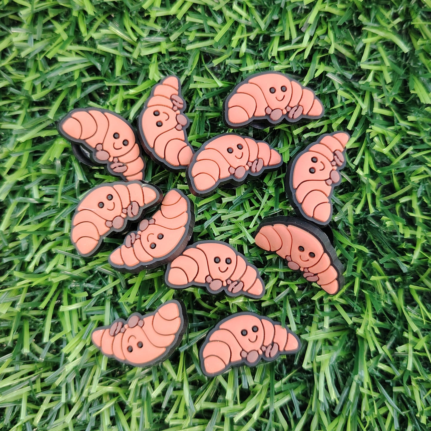 Cute Croissant Croc Charm