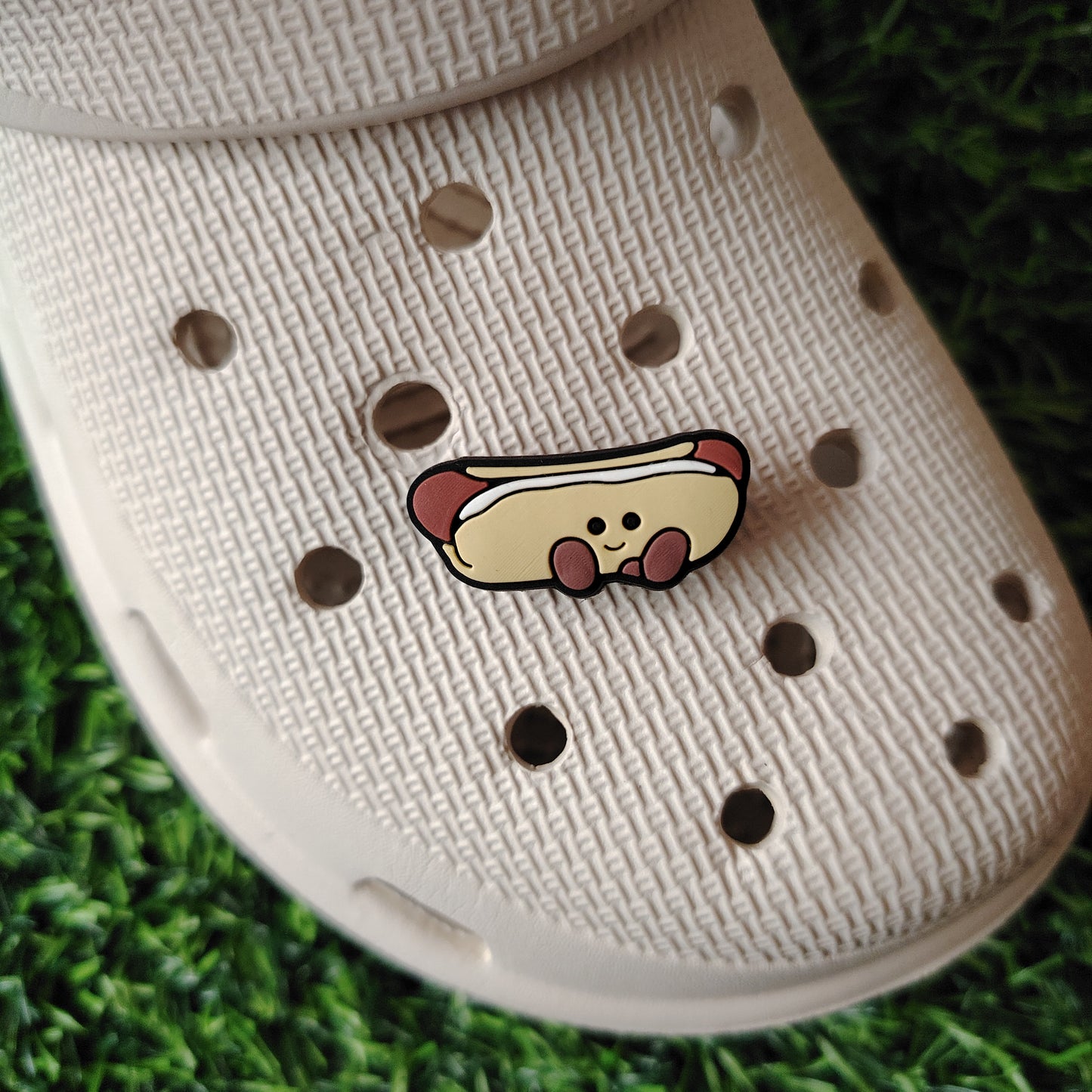 Cute Hot Dog Croc Charm