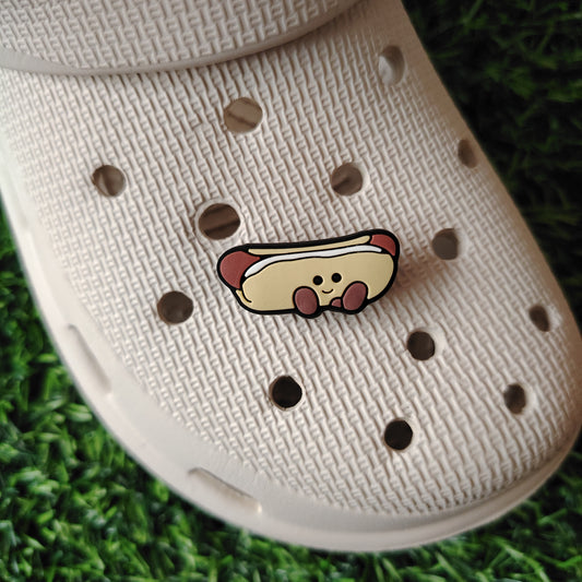 Cute Hot Dog Croc Charm
