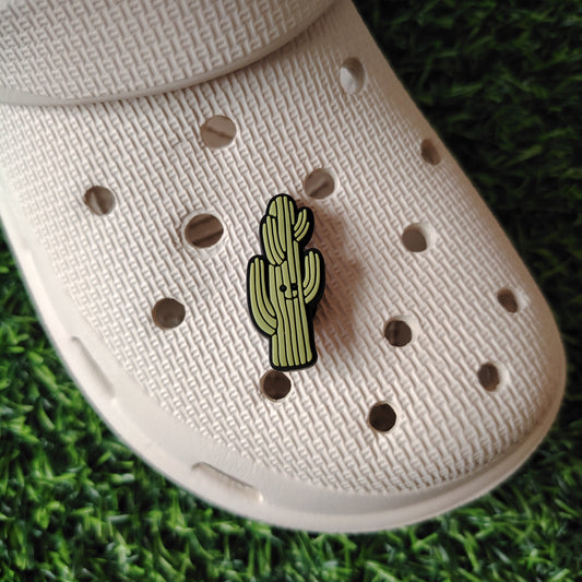 Cute Cactus Croc Charm