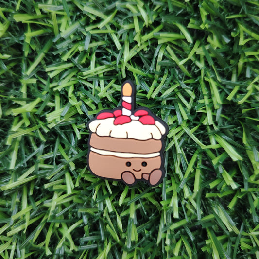 Cute Strawberry Birthday Cake Croc Charm