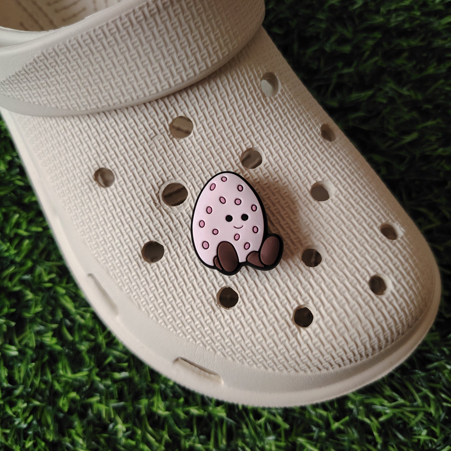 Cute Pink Egg Croc Charm