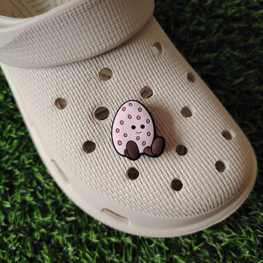 Cute Pink Egg Croc Charm