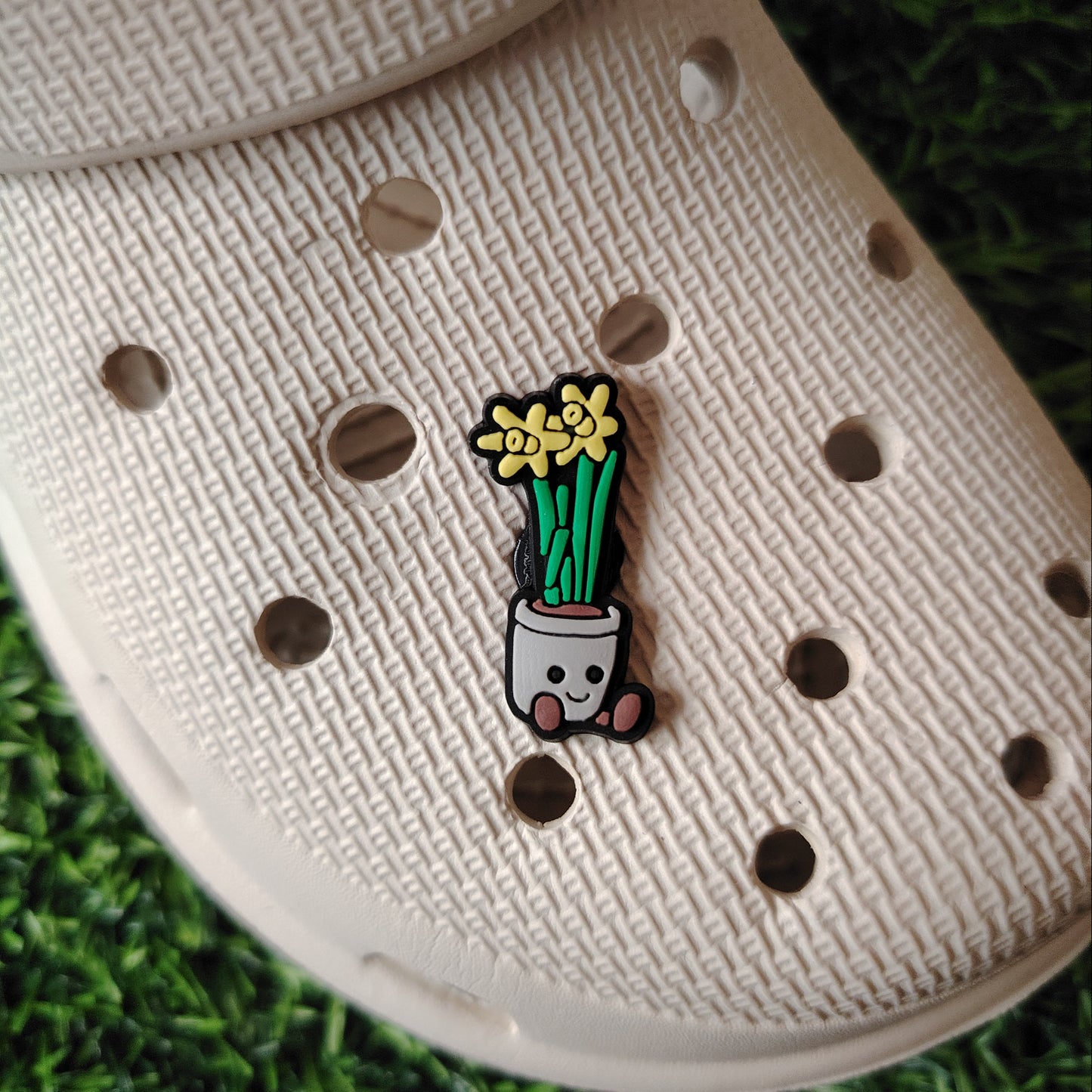 Cute Daffodil Croc Charm