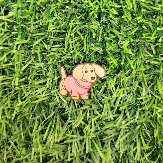 Sausage Dog in a Sweater Croc Charm