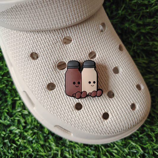 Cute Salt & Pepper Croc Charm