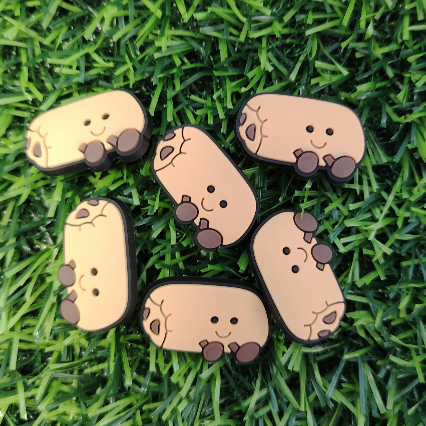 Cute Pain au chocolate Croc Charm