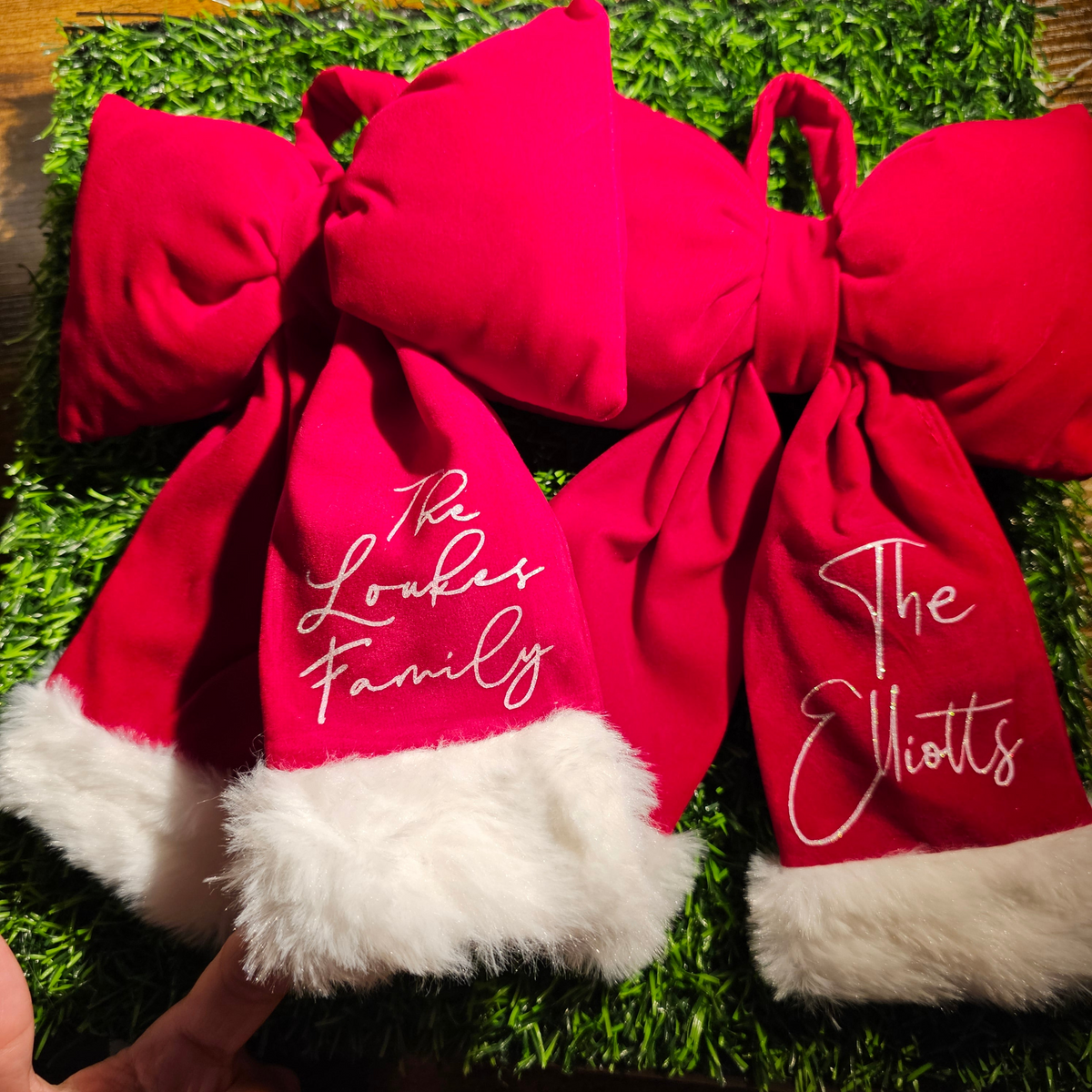 Gorgeous Personalised Red Christmas Bow 🎅🏼✨🎀