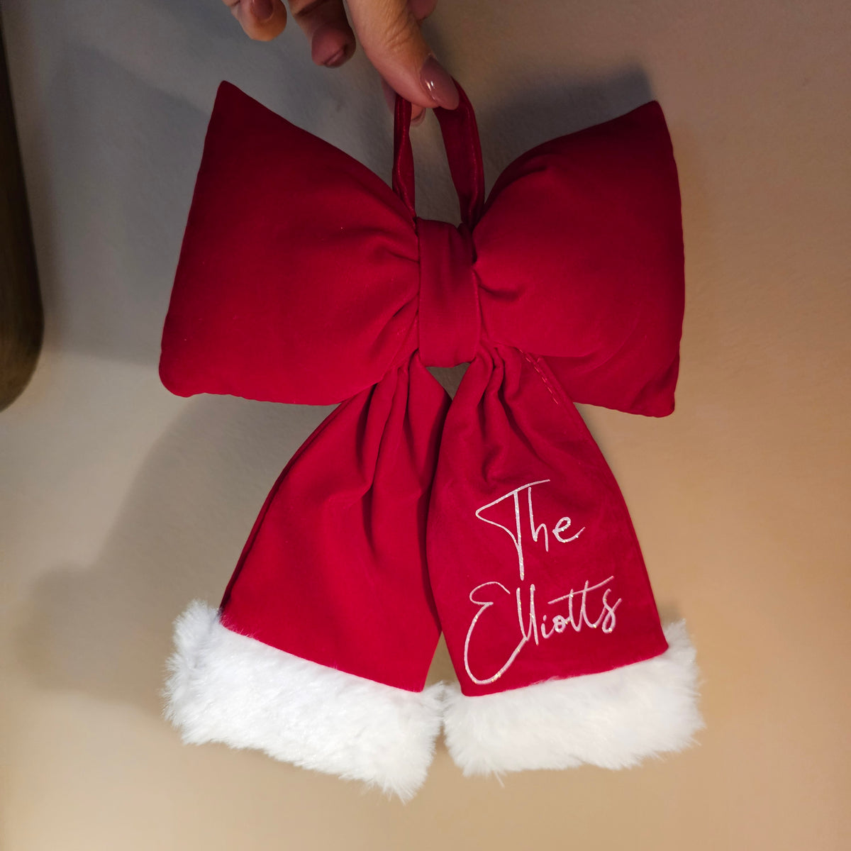 Gorgeous Personalised Red Christmas Bow 🎅🏼✨🎀