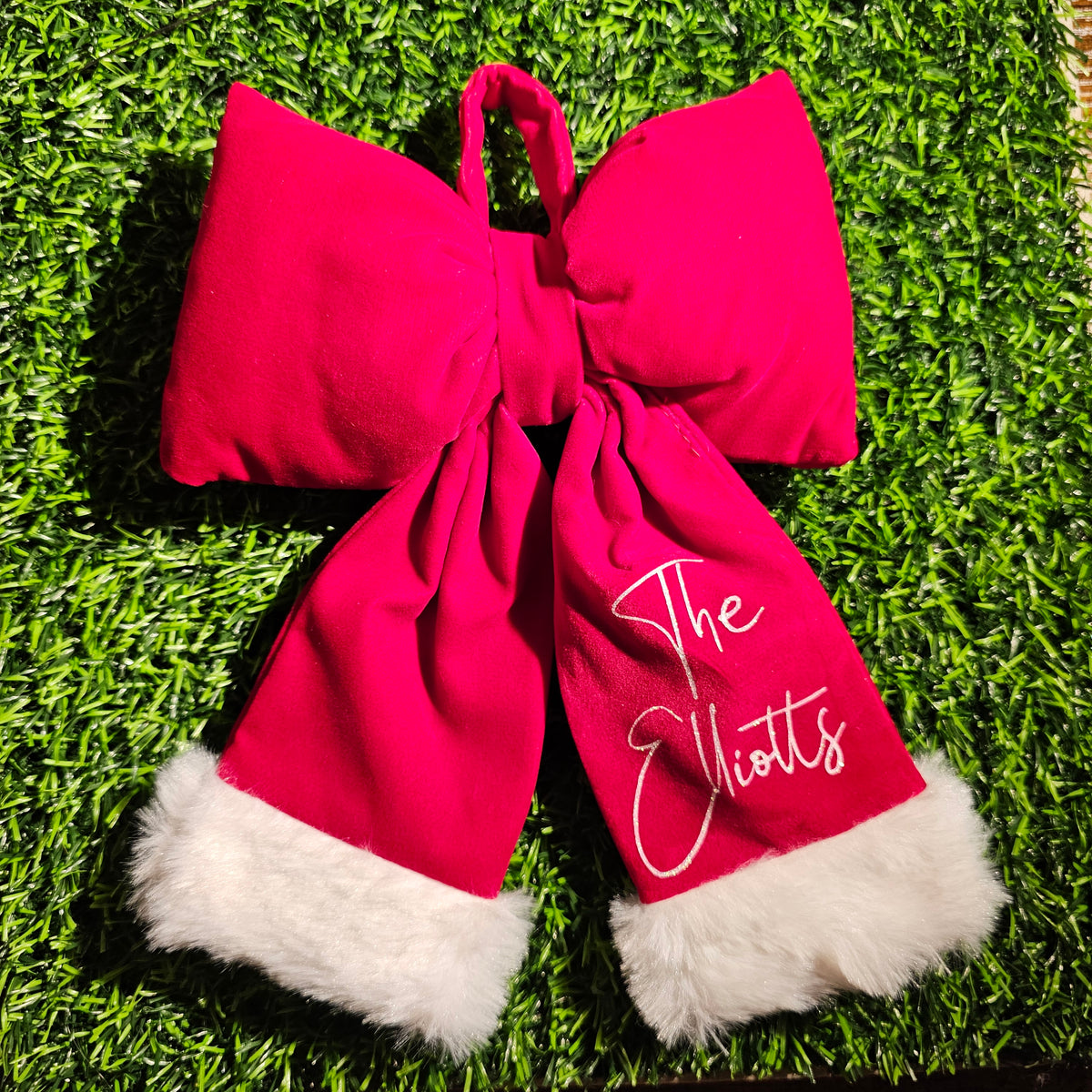 Gorgeous Personalised Red Christmas Bow 🎅🏼✨🎀