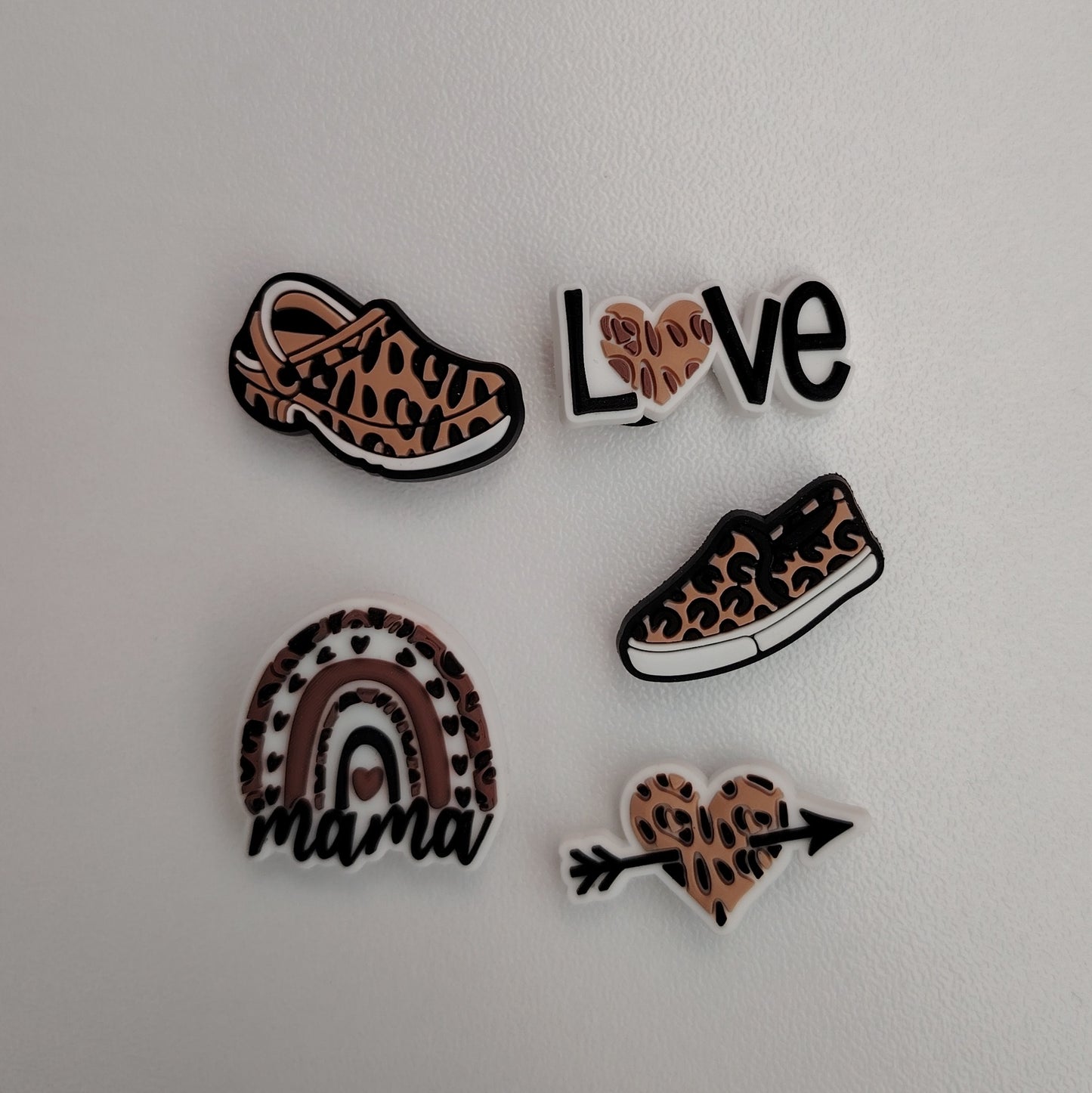 Leopard Print Croc Charms