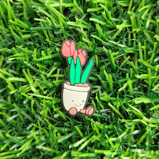 Tulip Pot Shoe Charm