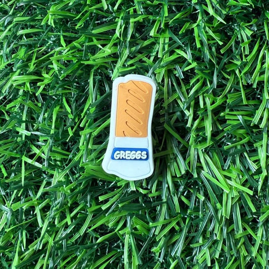 Greggs Sausage Roll Croc Charm
