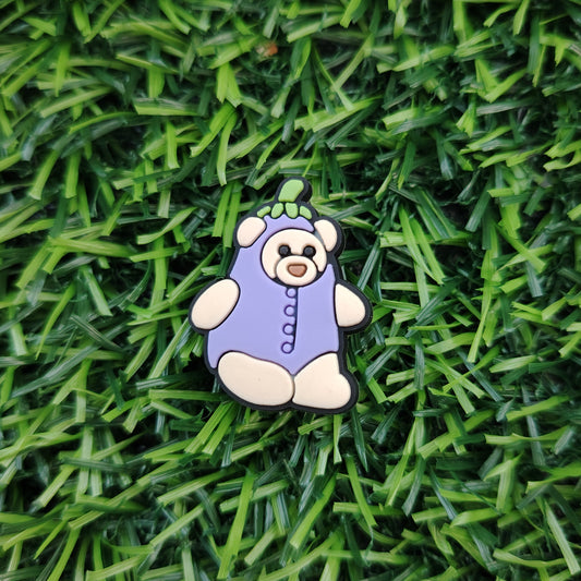Bartholomew Bear Aubergine Shoe Charm