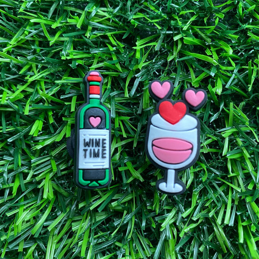 Wine Lovers Croc Charm Bundle