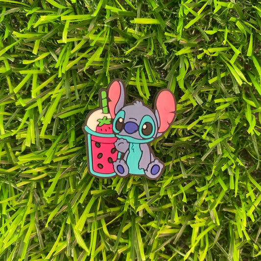 Stitch With Drink Croc Charm