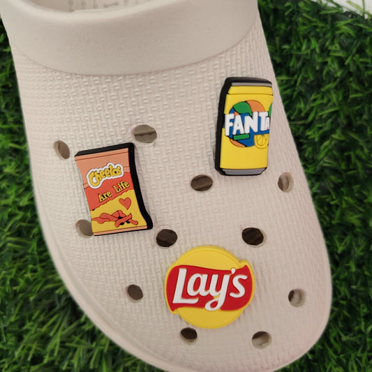 Holiday Bundle Fanta Lemon Lays and Cheetos Croc Charms