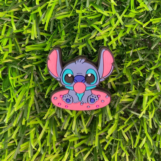 Stitch Blowing a Bubble Croc Charm
