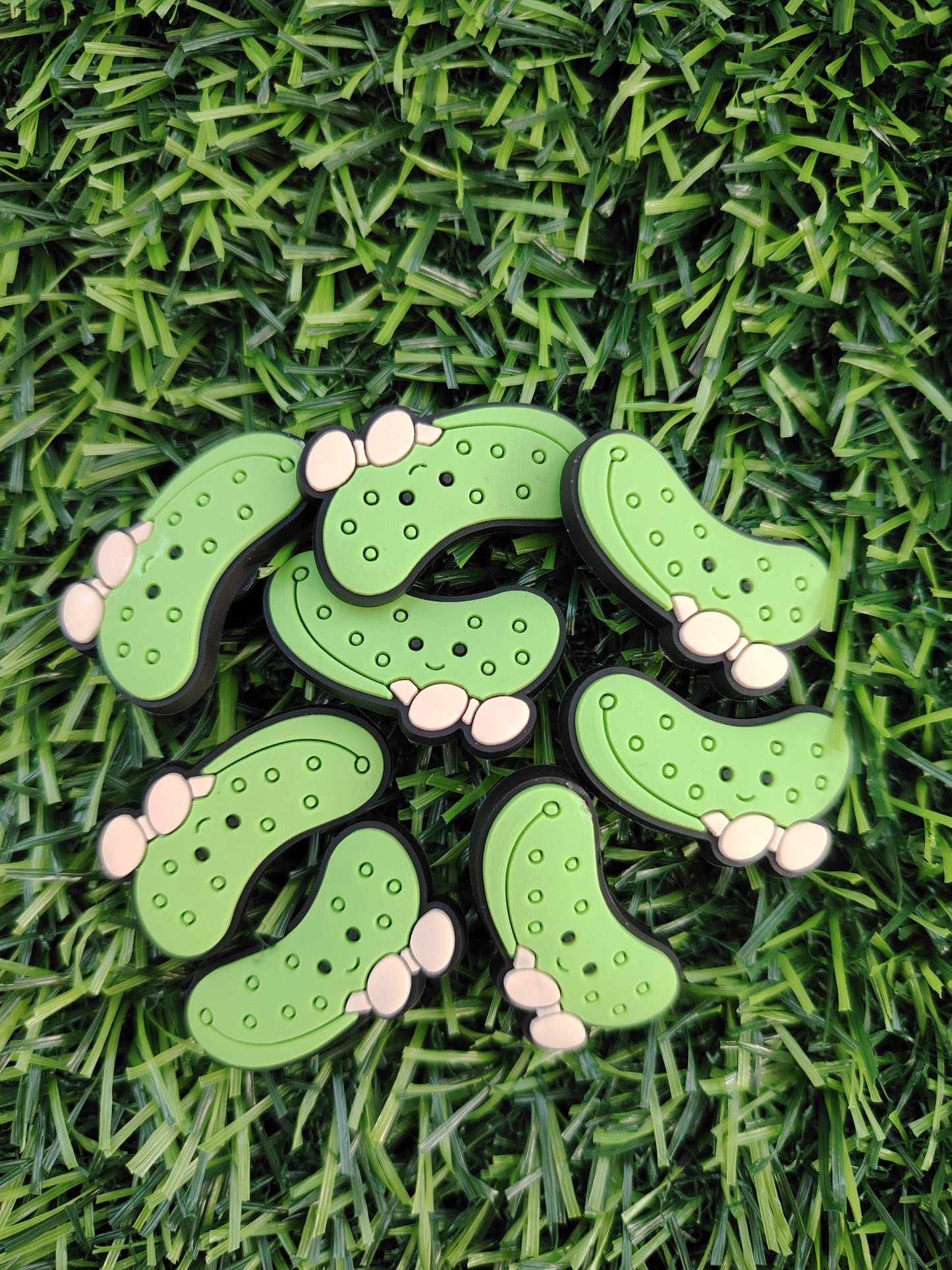 Pickle shoe charm