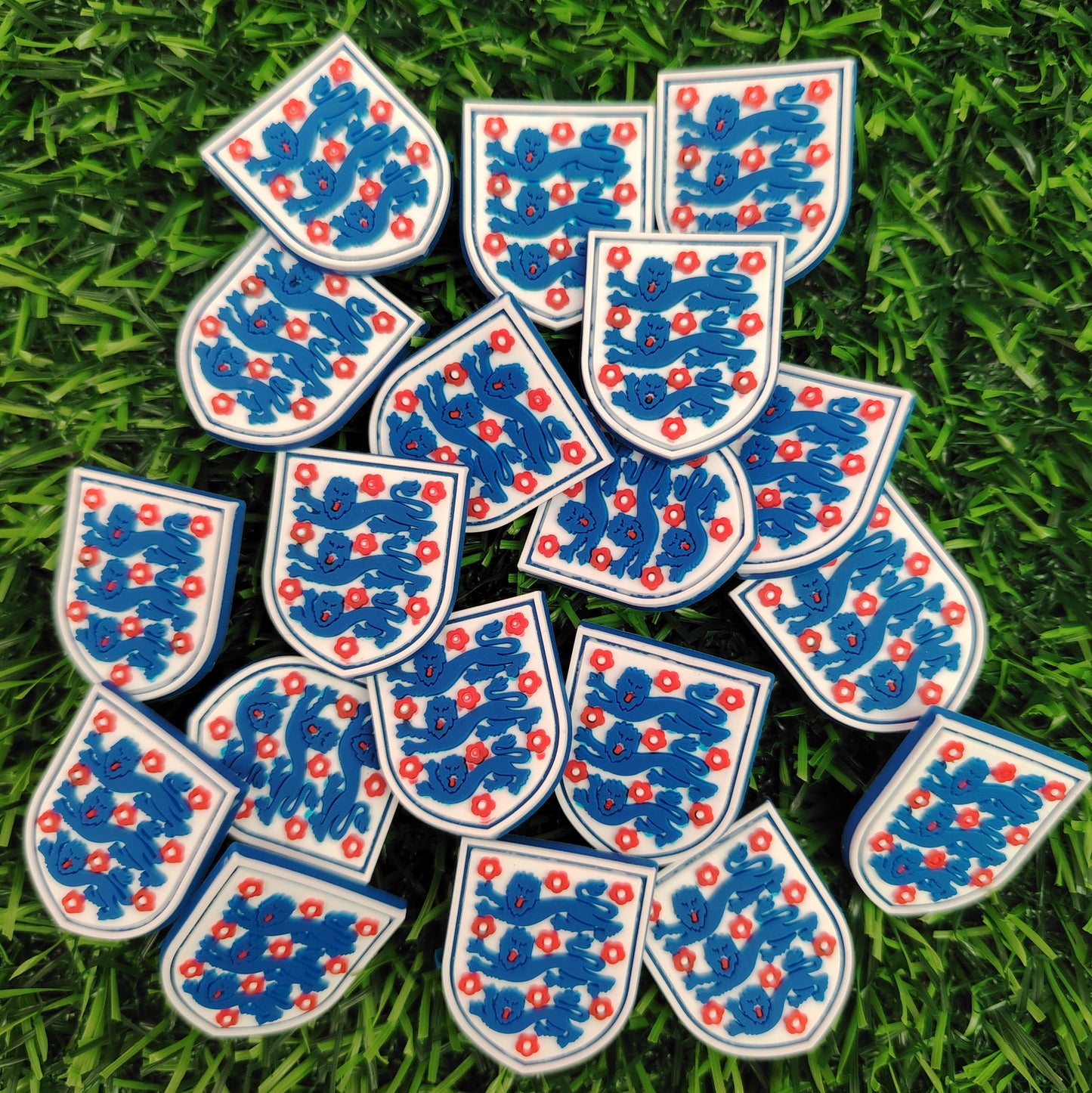 England three lions badge Croc Charm