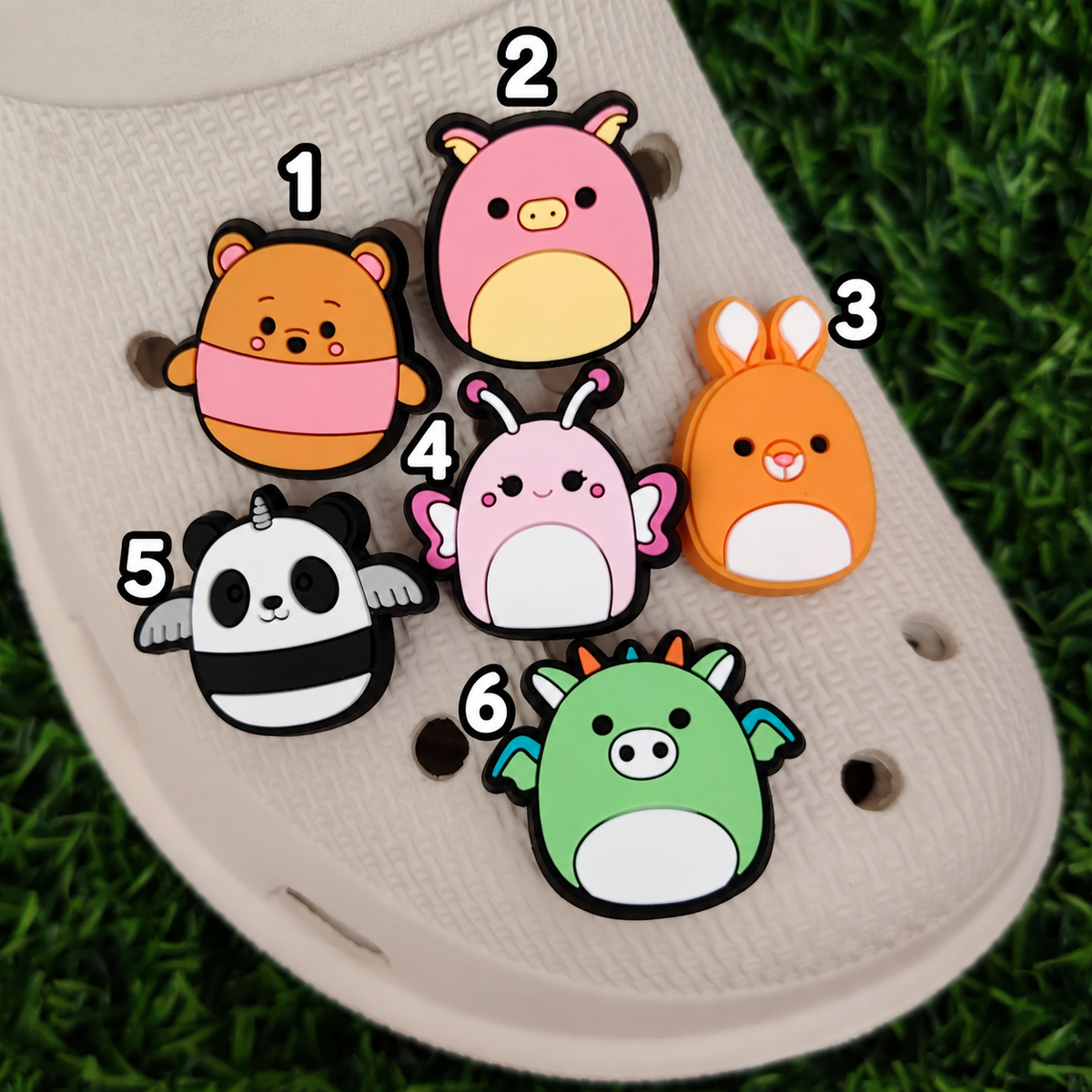 Squishmallow Croc Charm Bundle