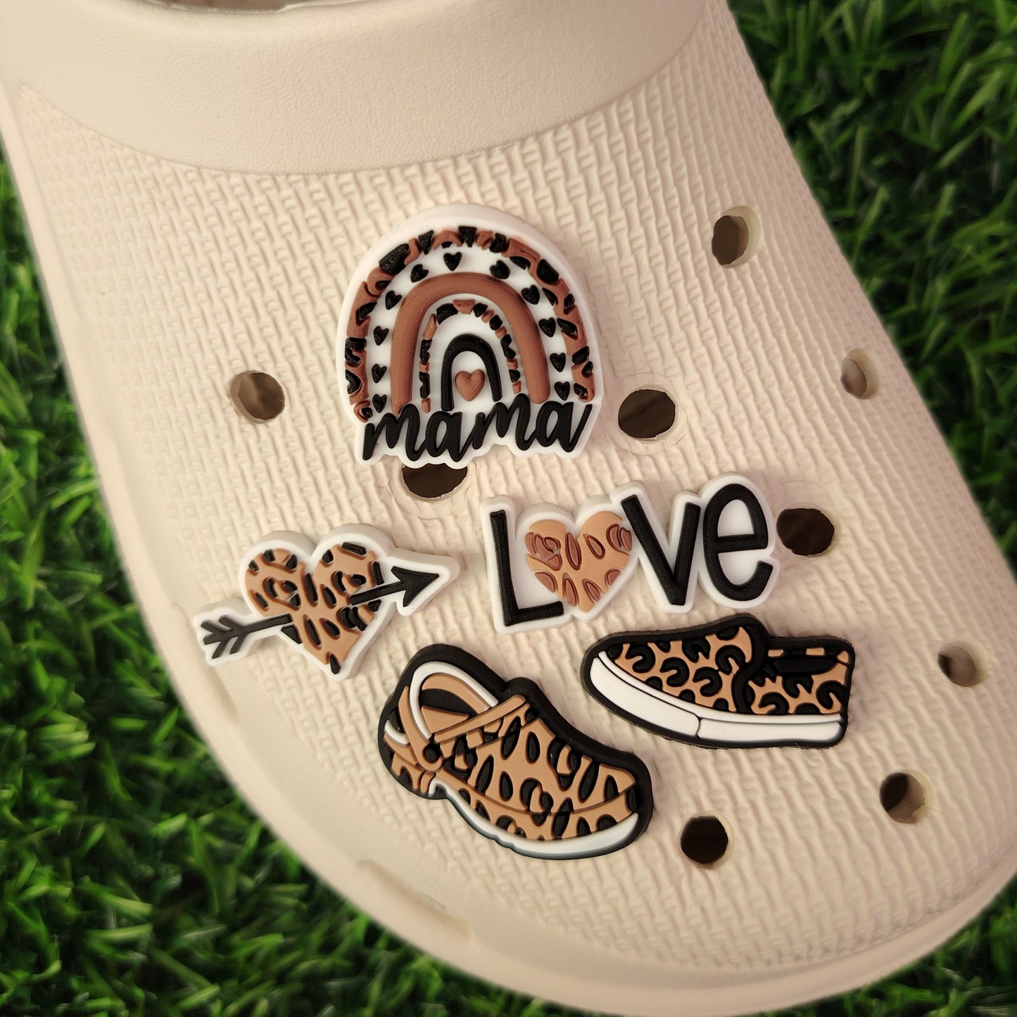 Leopard Print Croc Charms