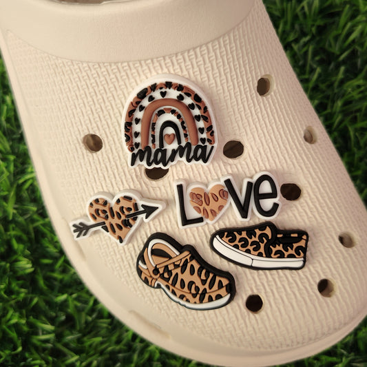 Leopard Print Croc Charms