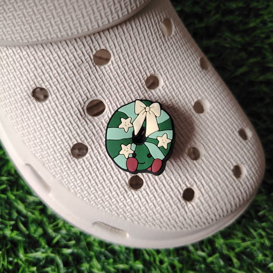 Cute Christmas Wreath Croc Charm