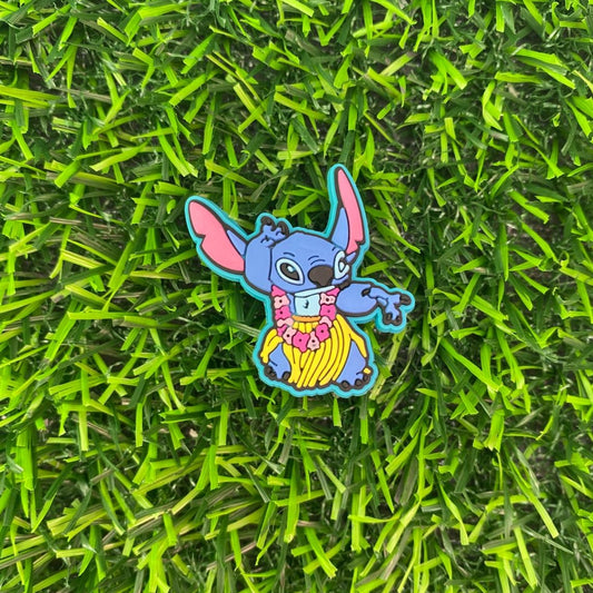 Hula Stitch Croc Charm