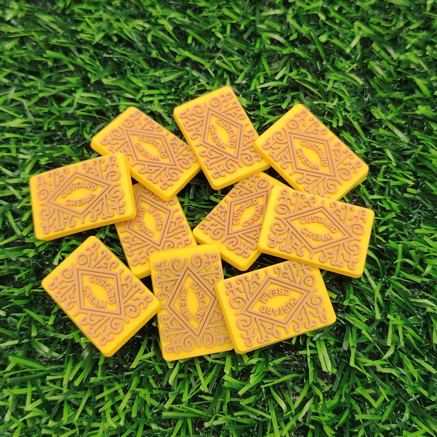 Custard Cream Biscuit Croc Charm