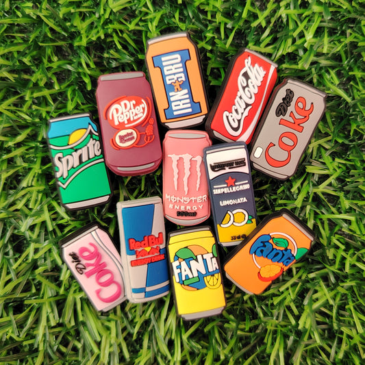 Cans of Fizzy Drink Croc Charms