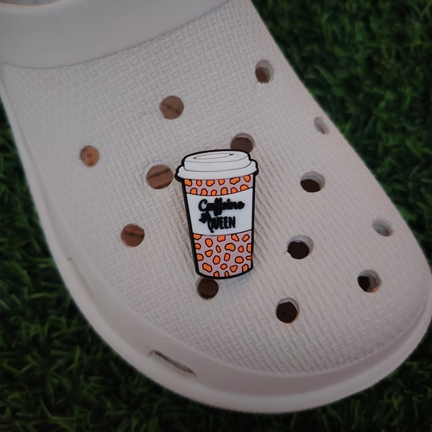 Caffeine Queen Croc Charm Leopard print