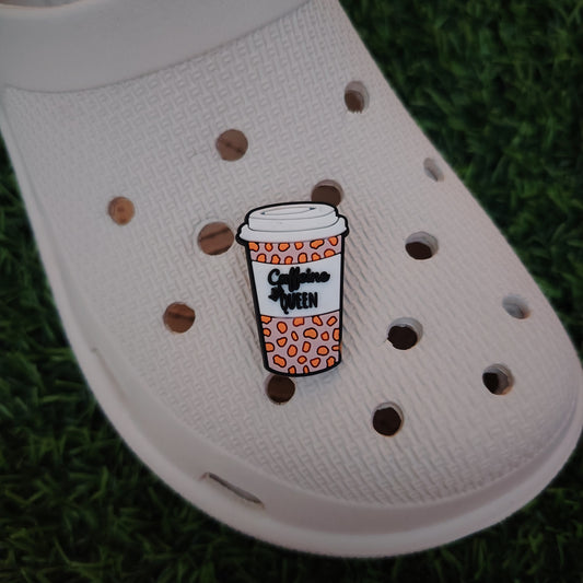 Caffeine Queen Croc Charm Leopard print