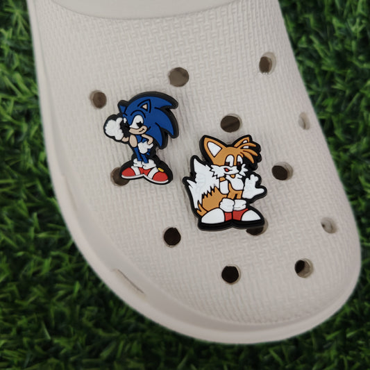Sonic & Tails Croc Charm Bundle