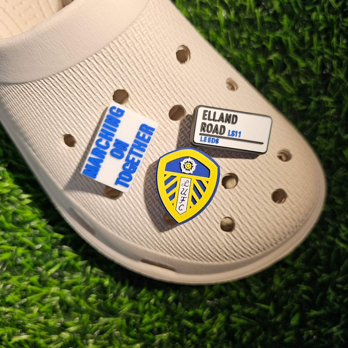 Leeds Football Croc Charms